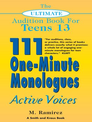 cover image of The Ultimate Audition Book for Teens, Volume 13